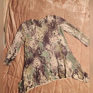 Jess & Jane Soft And Flowt Multicolor Women's Top Size Med